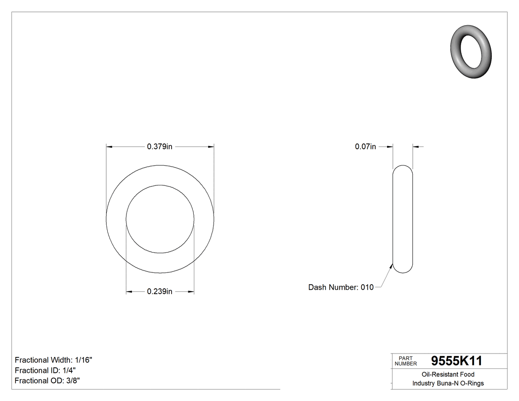 Technical drawing - 9555K11